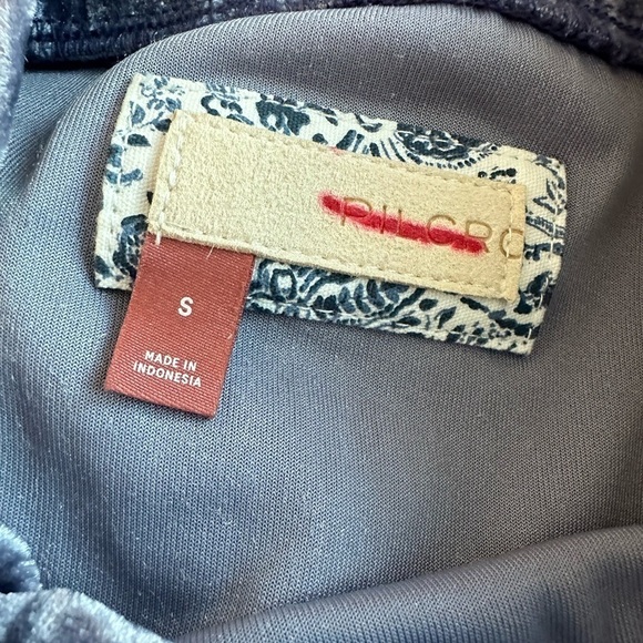 Anthropologie Pilcro Crushed Velvet Mockneck Top - Picture 5 of 5